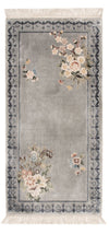 Kinesisk silke Mattan 60x124cm - Oriental Carpet - Rektangulär / Silver / 60 x 124 cm Rektangulär