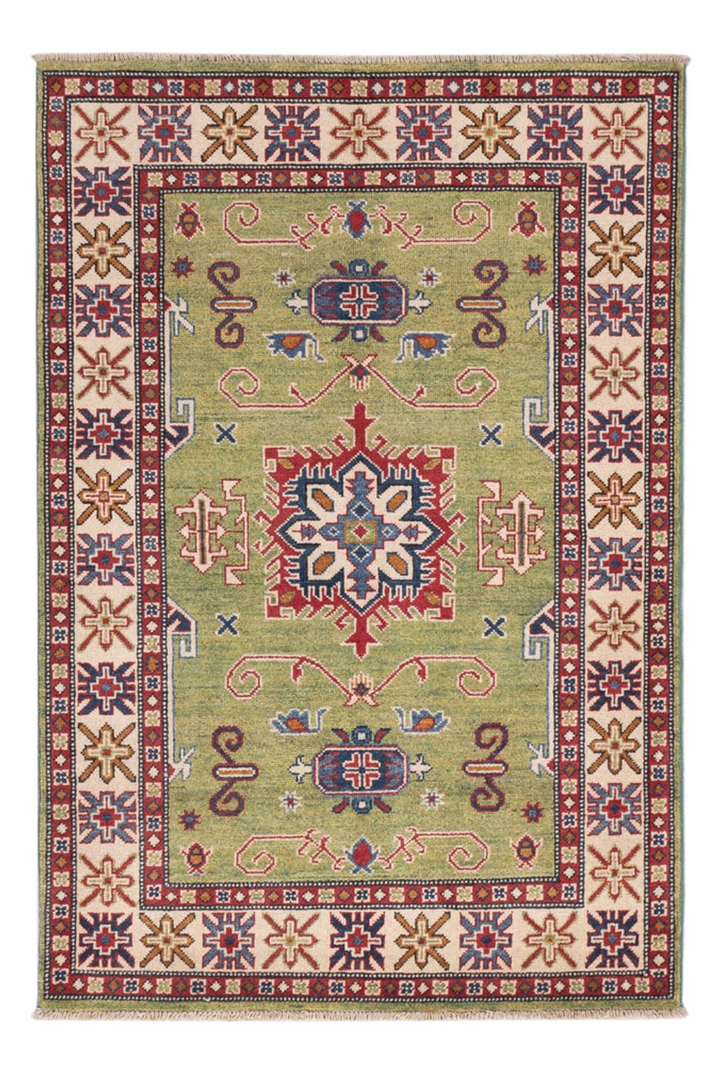 Ziegler Teppich - Kazak - 150 x 101 cm - grün