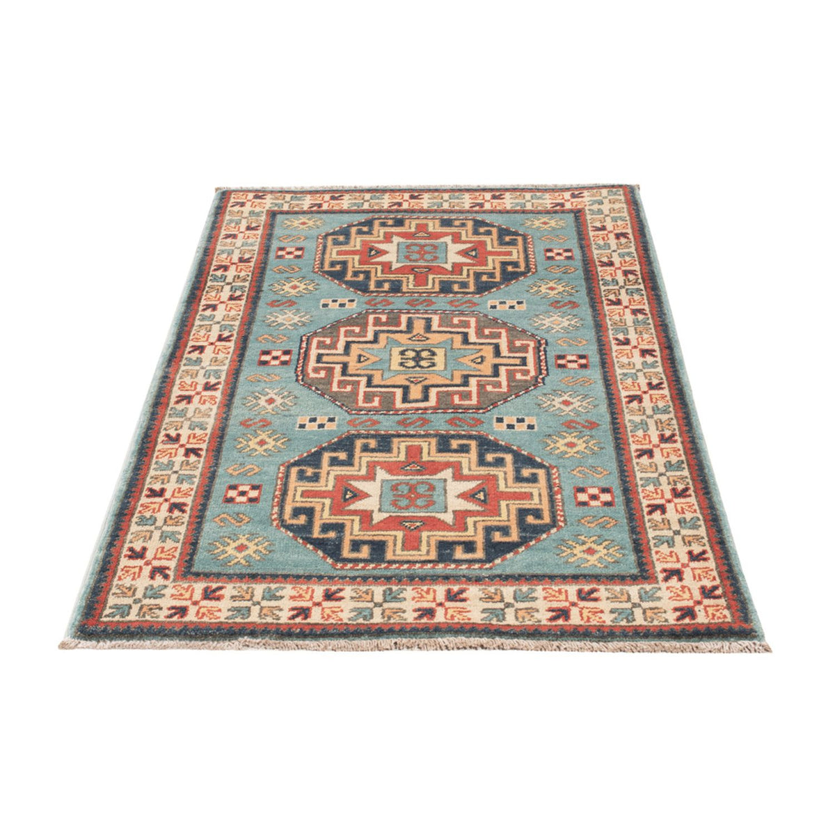 Ziegler Carpet - Kazak - 124 x 78 cm - ljusblå