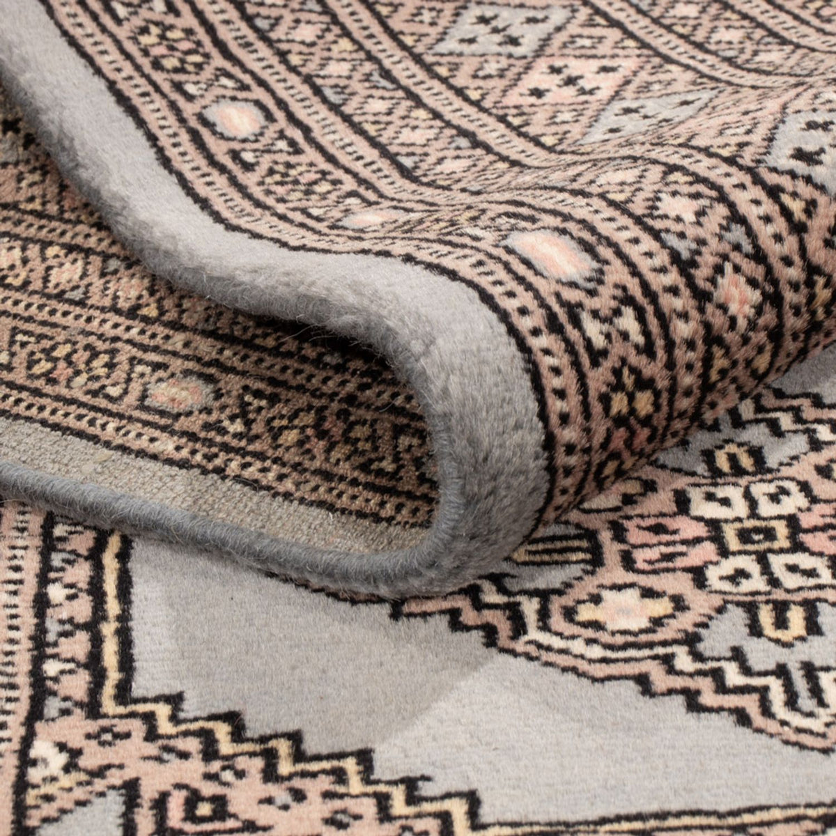 Pakistanska mattan - 181 x 124 cm - ljusblå