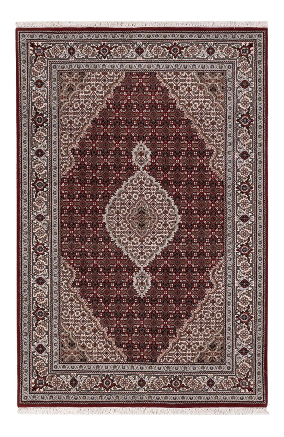 Orientaliska mattor - Tabriz - 186 x 124 cm - mörk beige
