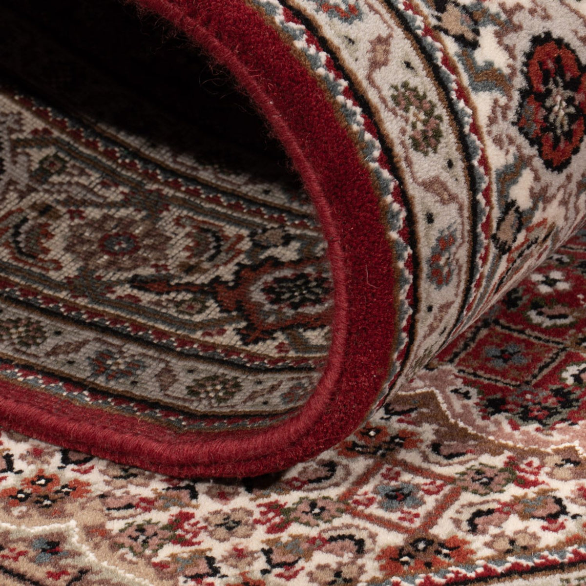 Orientaliska mattor - Tabriz - 186 x 124 cm - mörk beige