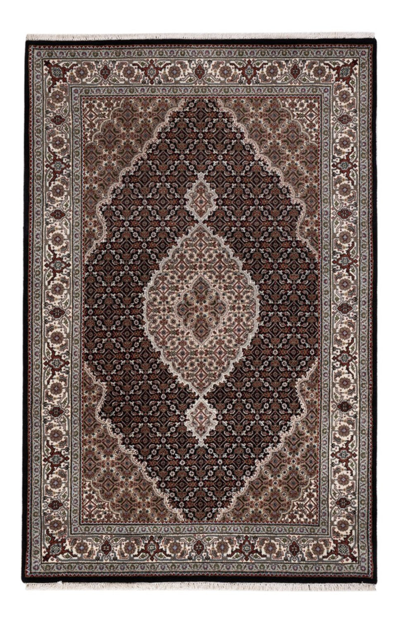 Orientaliska mattor - Tabriz - 188 x 123 cm - mörk beige