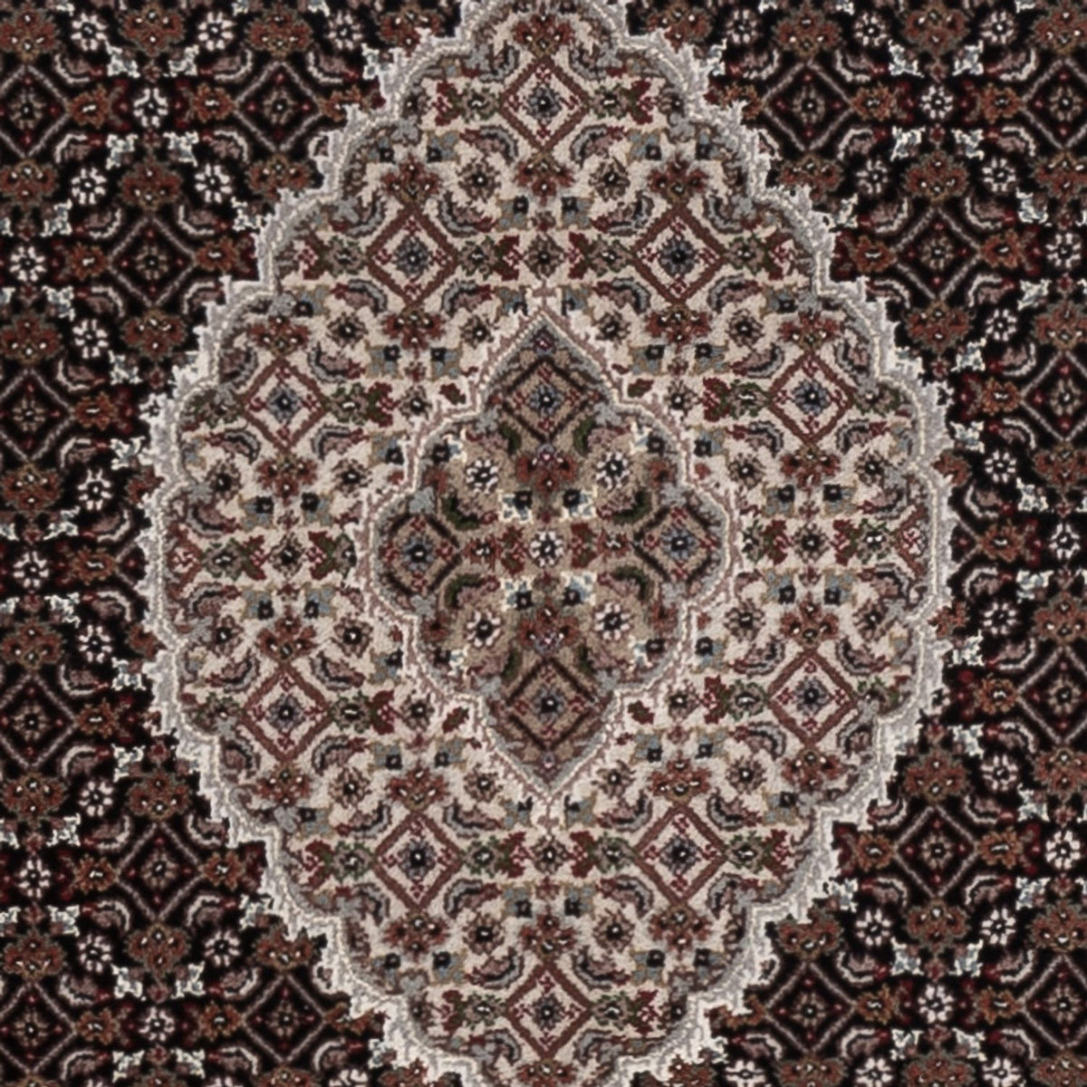 Orientaliska mattor - Tabriz - 188 x 123 cm - mörk beige