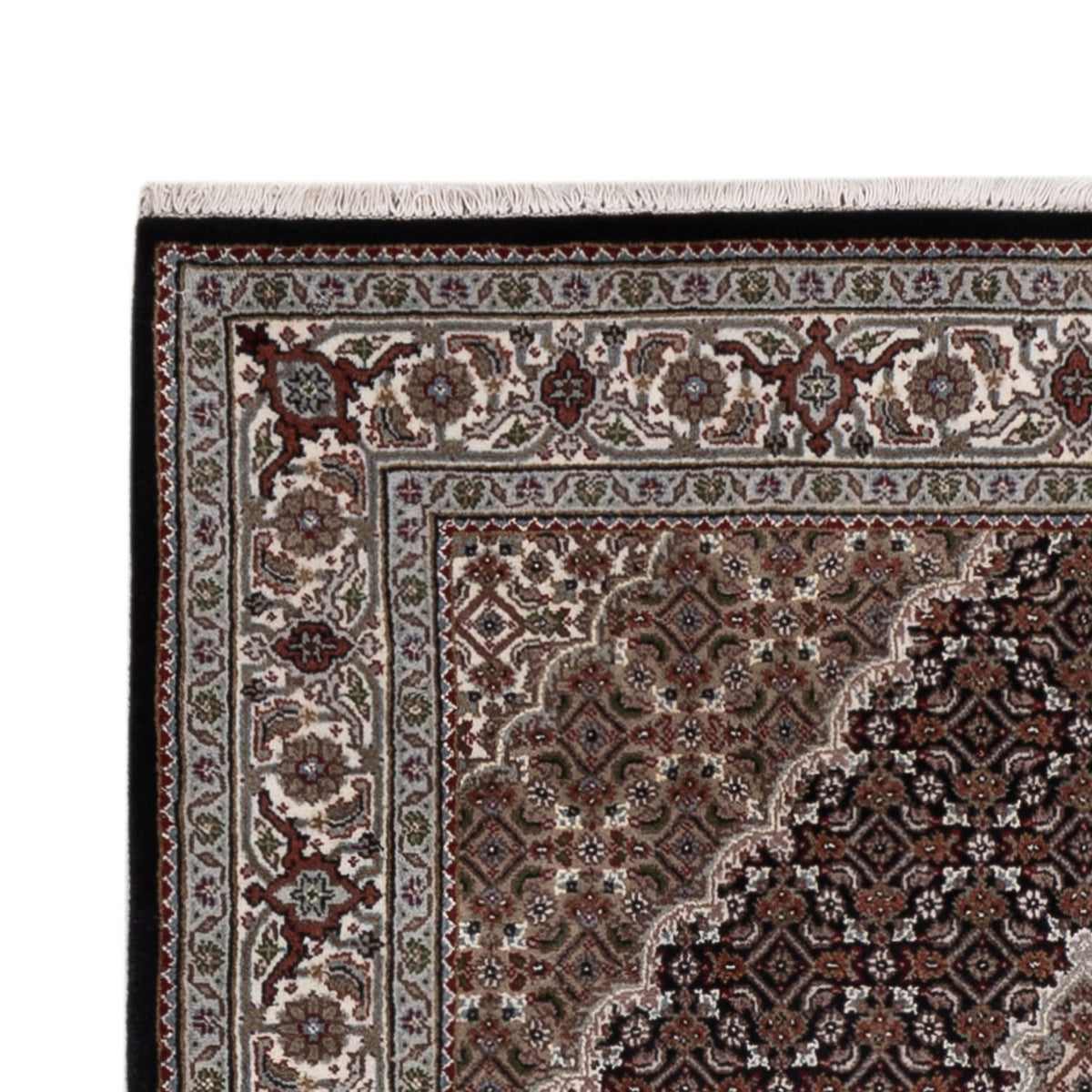 Orientaliska mattor - Tabriz - 188 x 123 cm - mörk beige