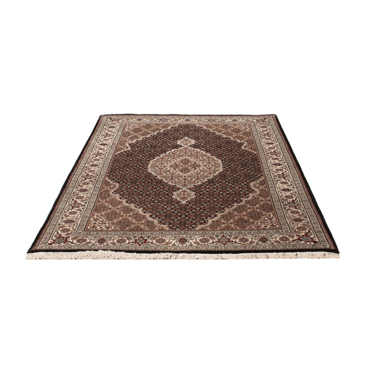 Orientaliska mattor - Tabriz - 188 x 123 cm - mörk beige