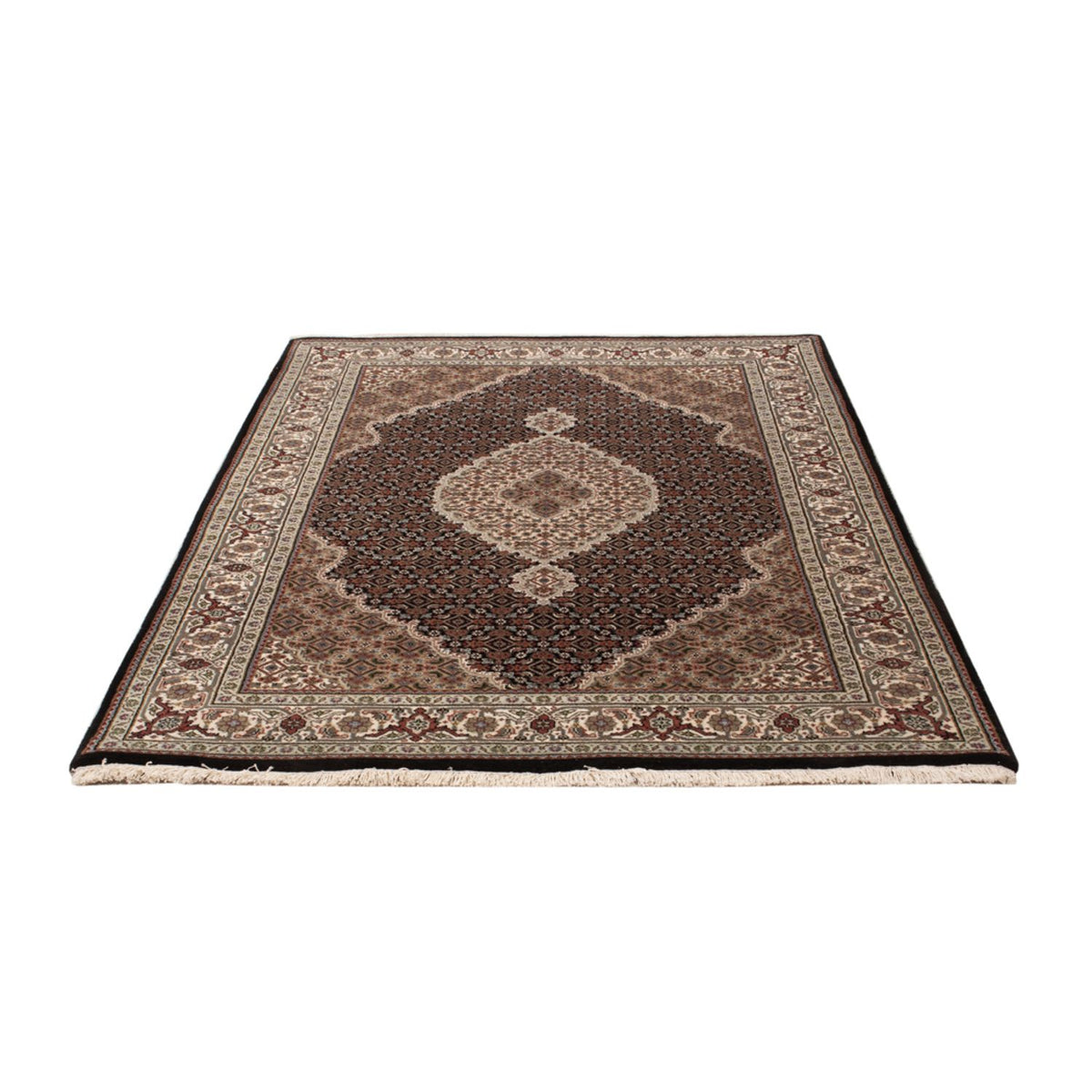Orientaliska mattor - Tabriz - 187 x 124 cm - mörk beige
