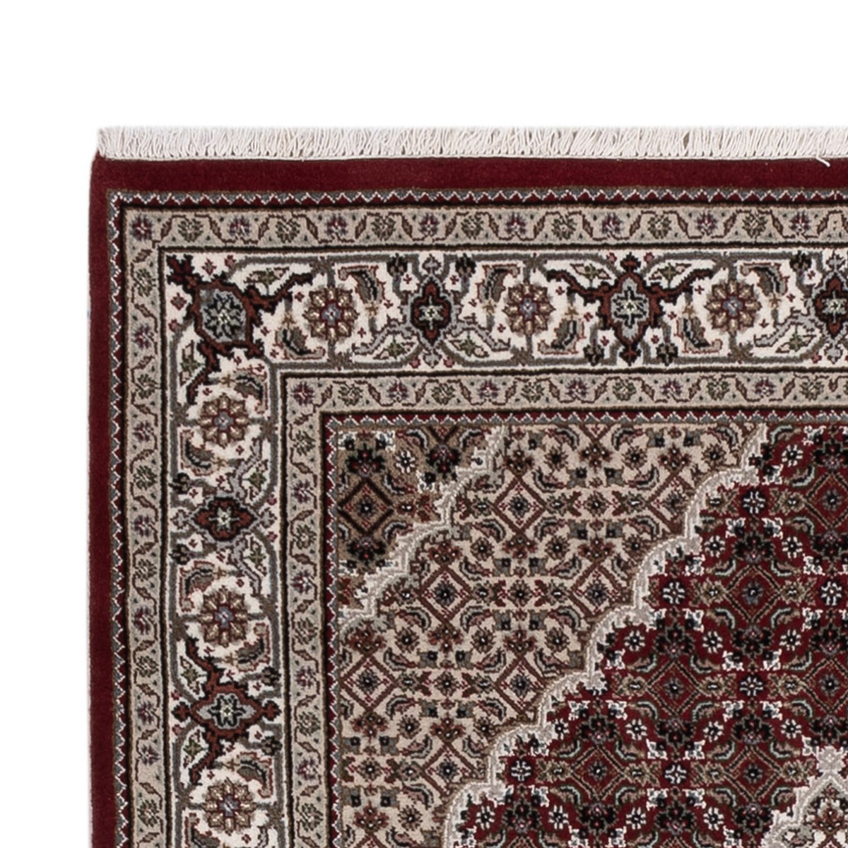 Orientaliska mattor - Tabriz - 187 x 123 cm - mörk beige