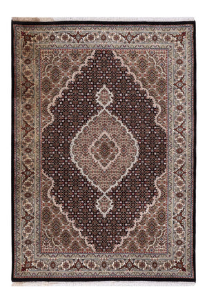Orientaliska mattor - Tabriz - 184 x 127 cm - mörk beige