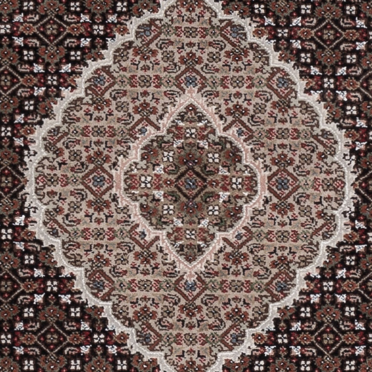 Orientaliska mattor - Tabriz - 184 x 127 cm - mörk beige
