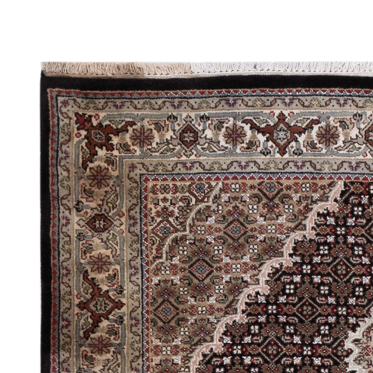 Orientaliska mattor - Tabriz - 184 x 127 cm - mörk beige