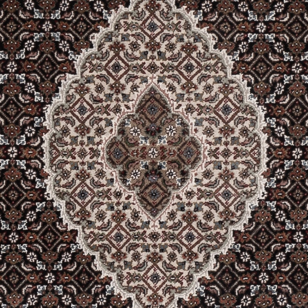 Orientaliska mattor - Tabriz - 184 x 120 cm - mörk beige