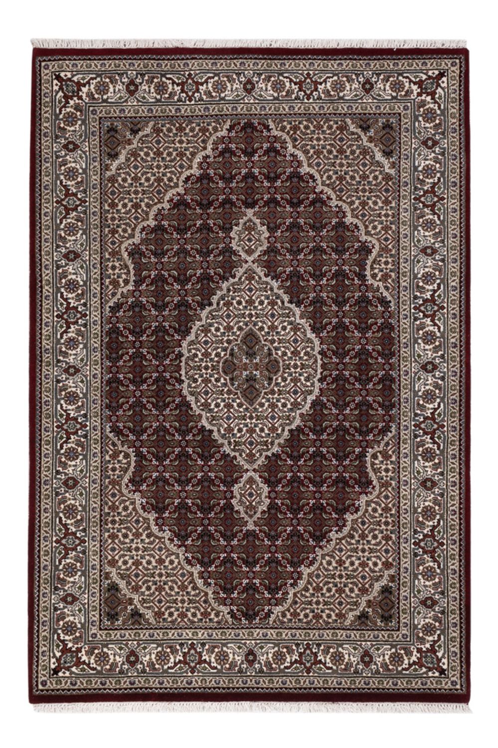Orientaliska mattor - Tabriz - 186 x 124 cm - mörk beige