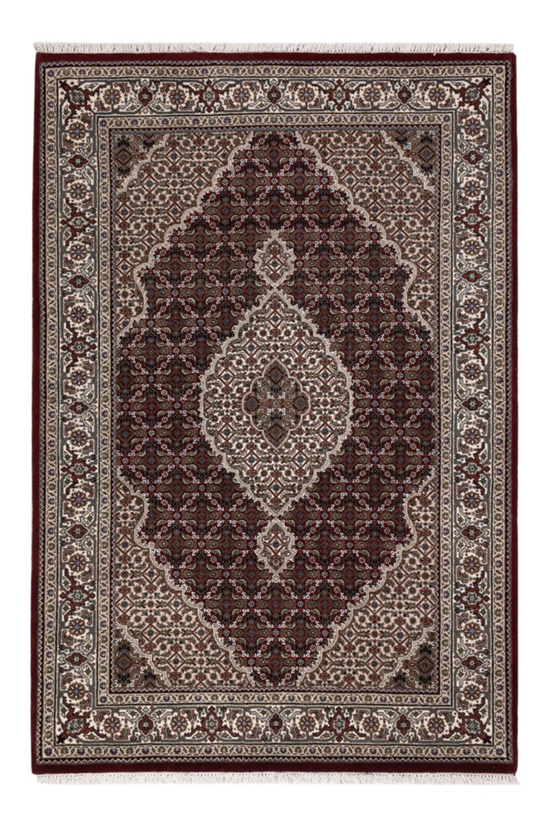Orientaliska mattor - Tabriz - 186 x 124 cm - mörk beige