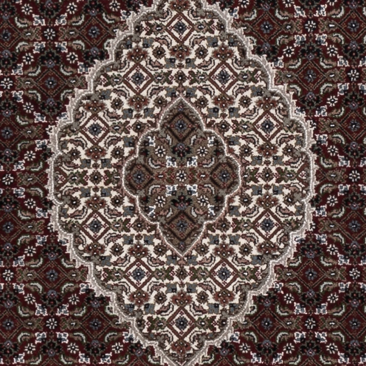 Orientaliska mattor - Tabriz - 186 x 124 cm - mörk beige