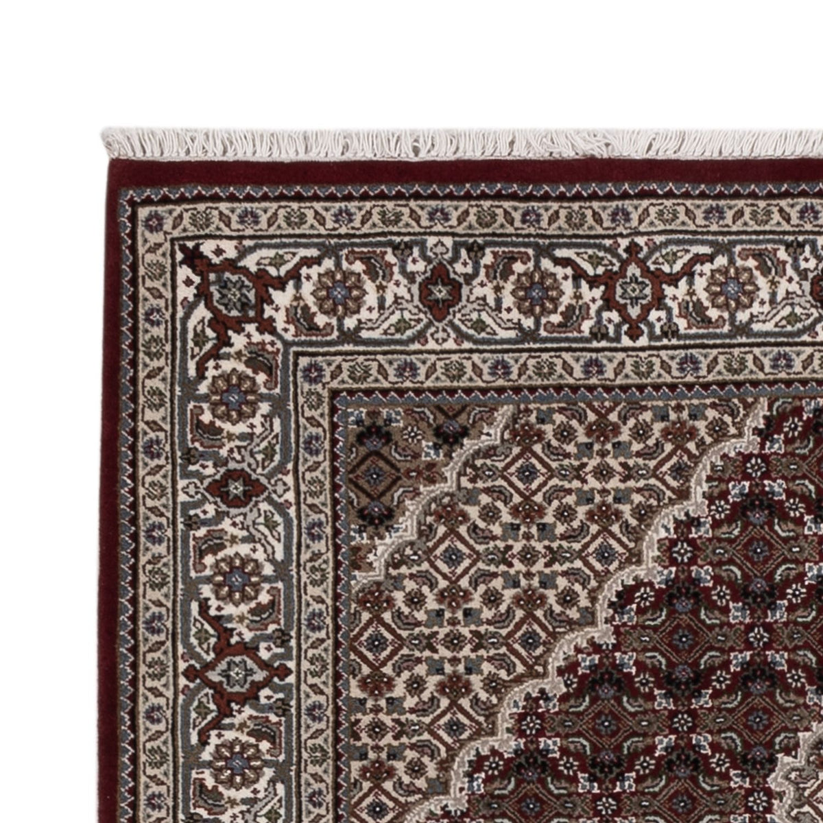 Orientaliska mattor - Tabriz - 186 x 124 cm - mörk beige