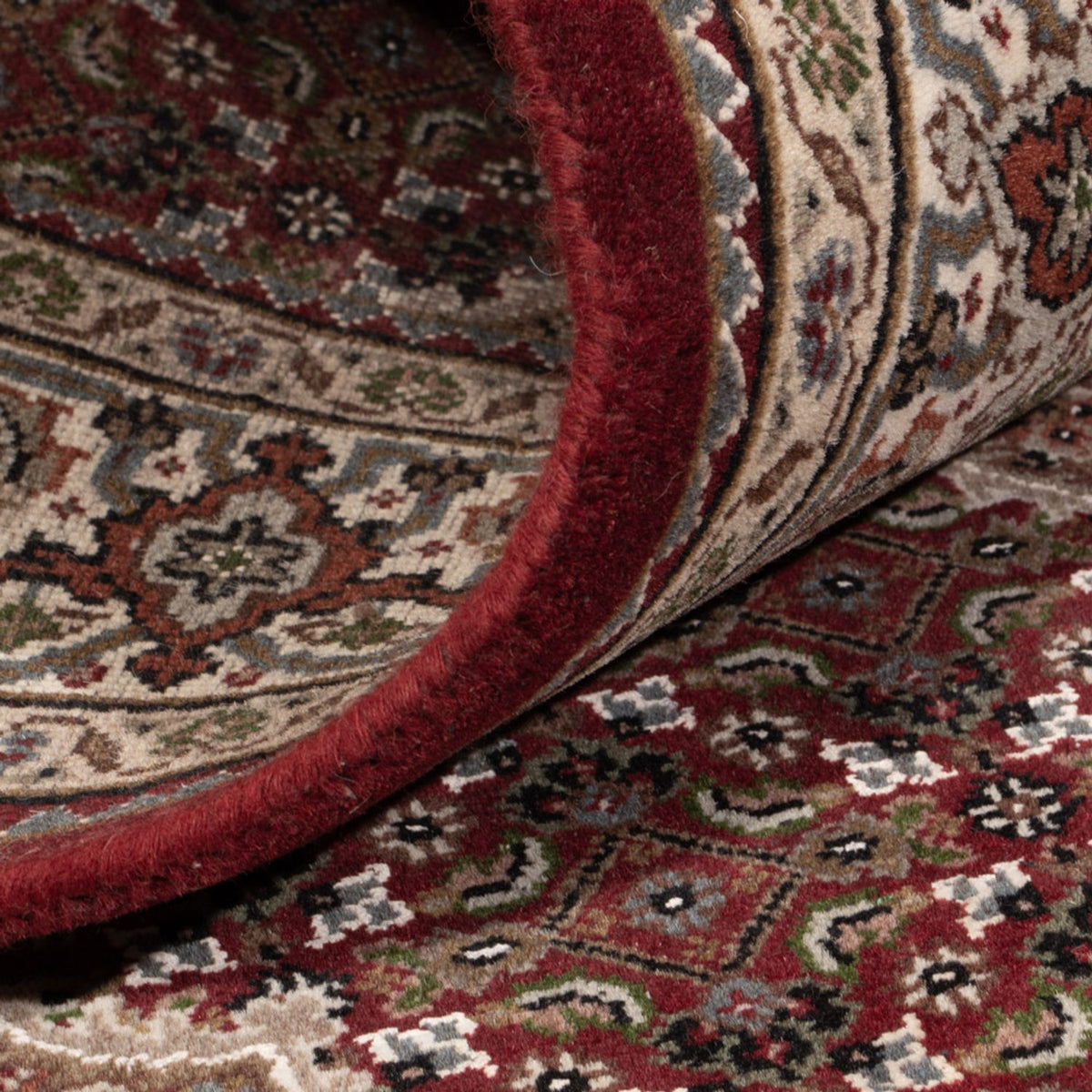 Orientaliska mattor - Tabriz - 186 x 124 cm - mörk beige