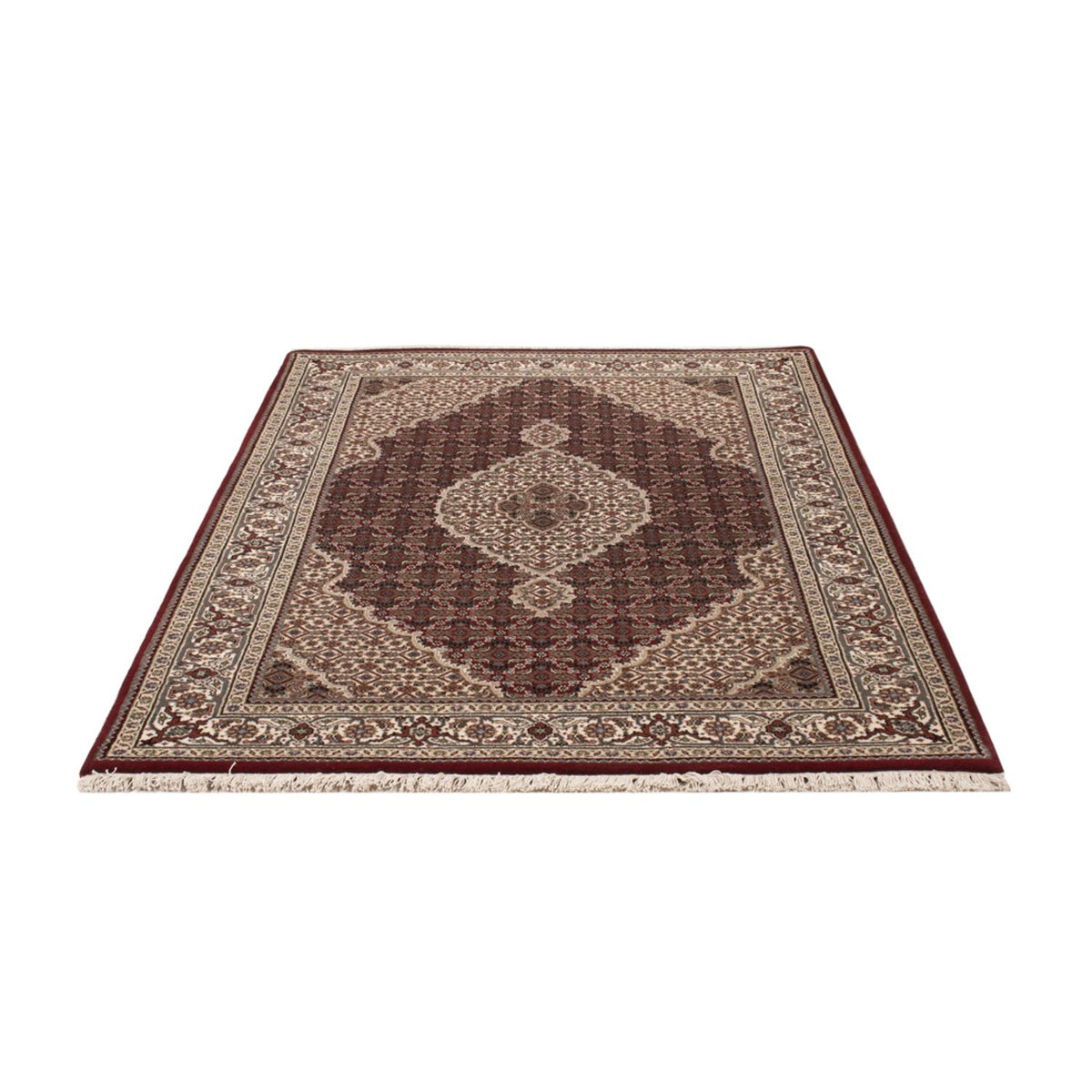 Orientaliska mattor - Tabriz - 186 x 124 cm - mörk beige
