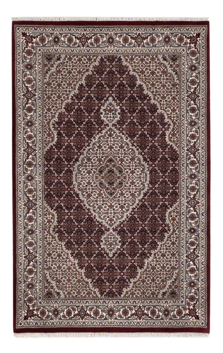 Orientaliska mattor - Tabriz - 183 x 119 cm - mörk beige