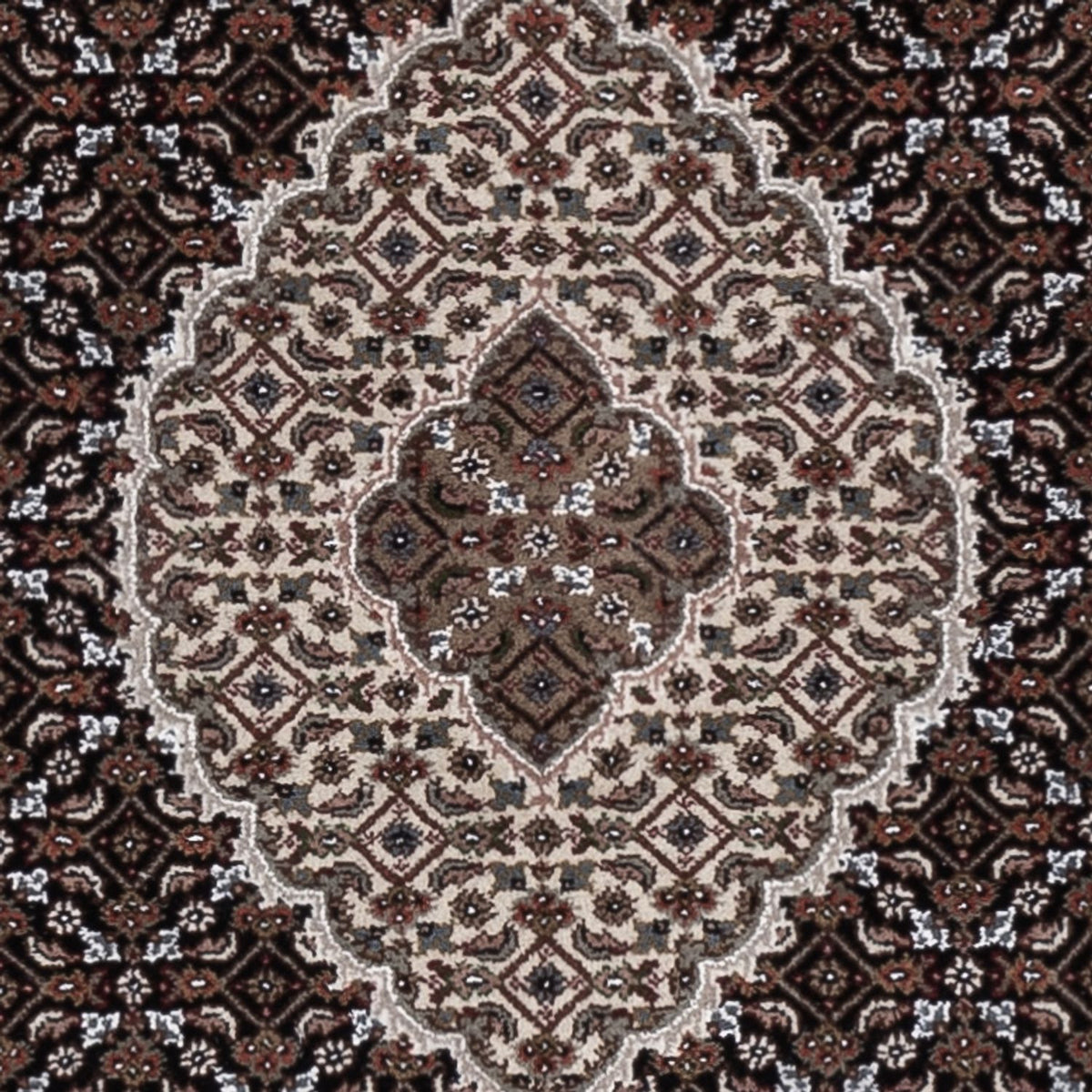 Orientaliska mattor - Tabriz - 185 x 125 cm - mörk beige