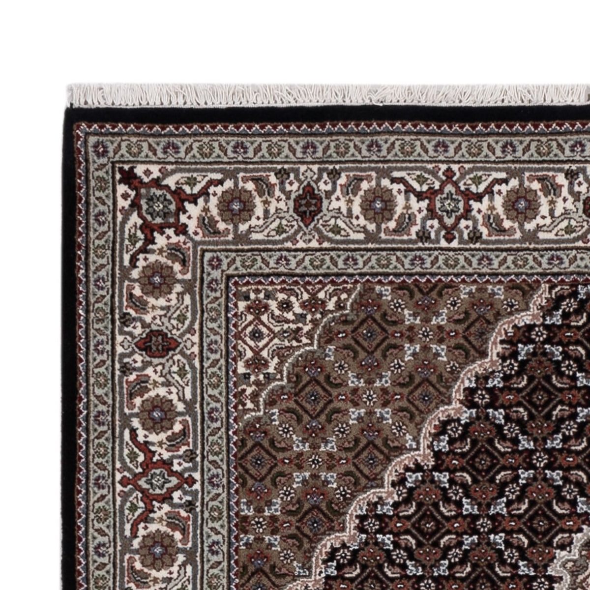 Orientaliska mattor - Tabriz - 185 x 125 cm - mörk beige