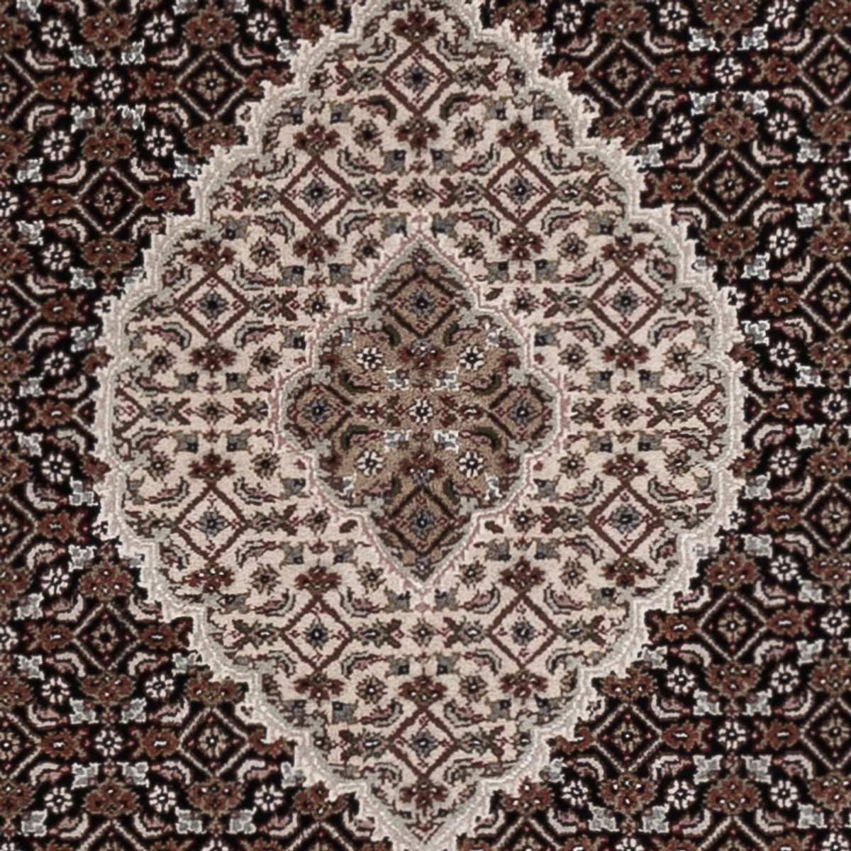 Orientaliska mattor - Tabriz - 184 x 124 cm - mörk beige