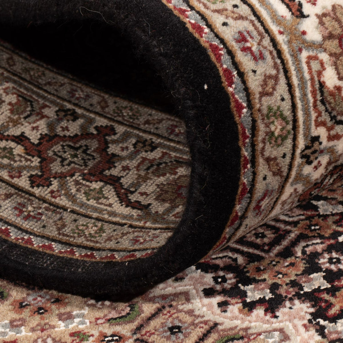 Orientaliska mattor - Tabriz - 184 x 124 cm - mörk beige