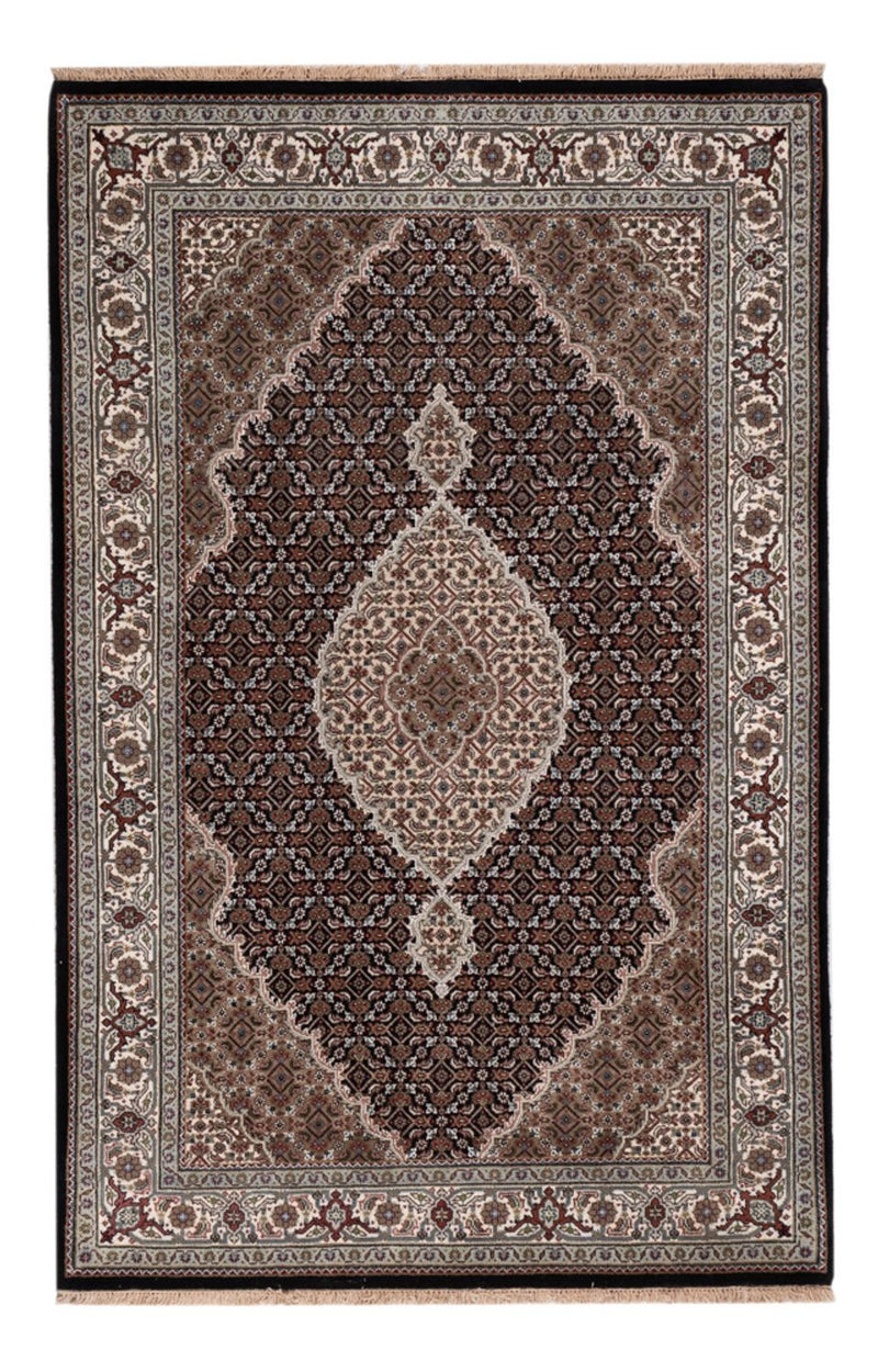 Orientaliska mattor - Tabriz - 188 x 123 cm - mörk beige