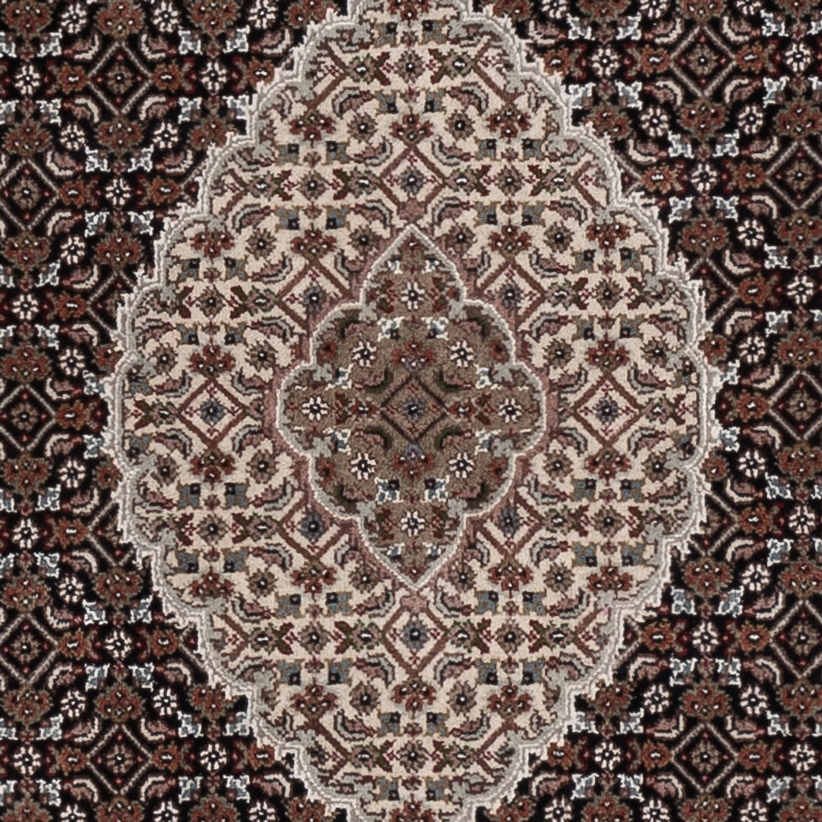 Orientaliska mattor - Tabriz - 188 x 123 cm - mörk beige