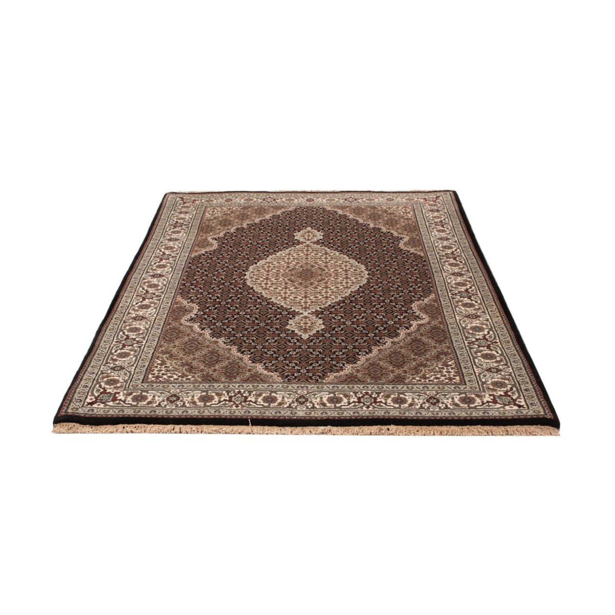 Orientaliska mattor - Tabriz - 188 x 123 cm - mörk beige