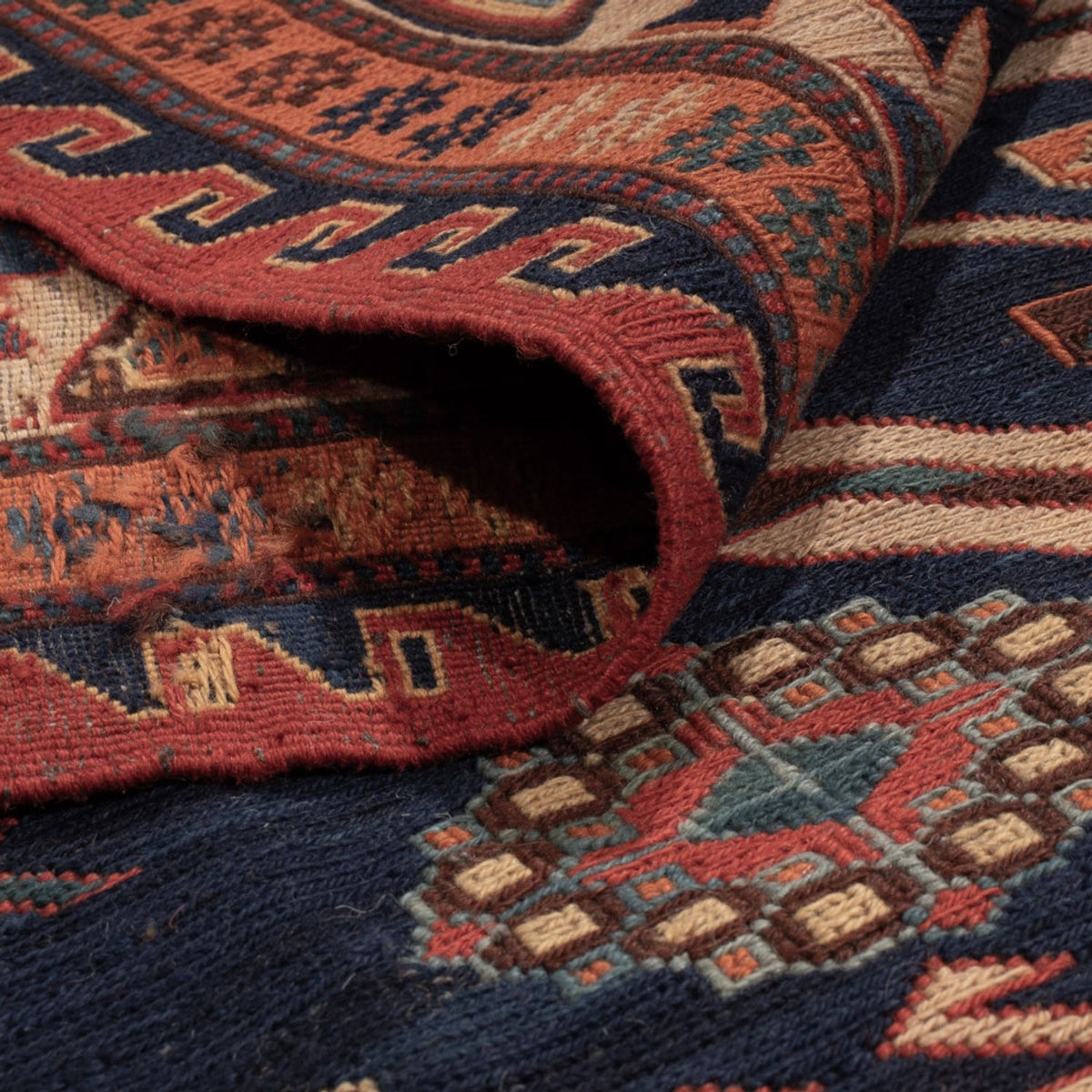 Kelim Carpet - orientalisk matta - Soumak - 299 x 214 cm - flerfärgad