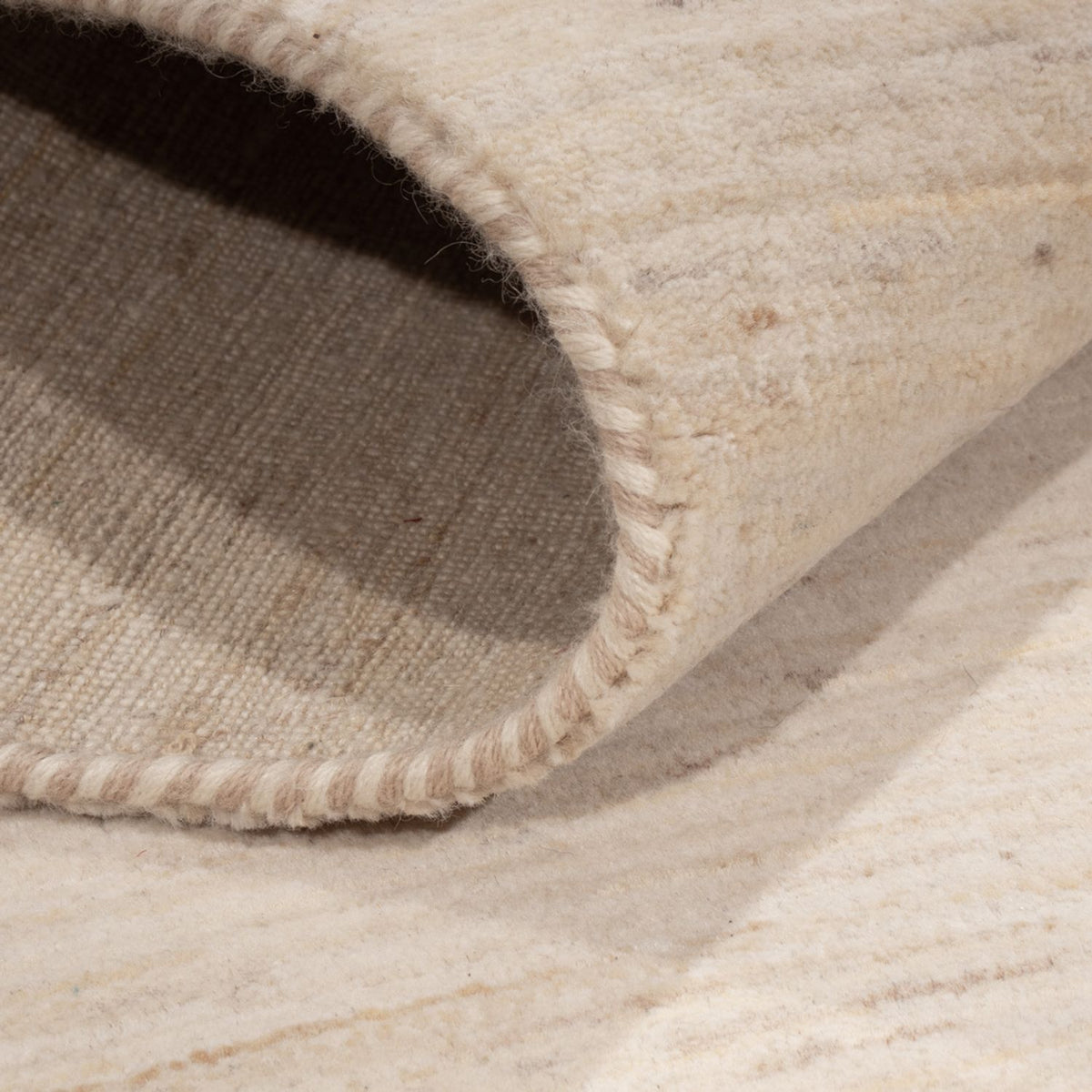 Runner Gabbeh-mattan - Loribaft Indus - 294 x 84 cm - beige