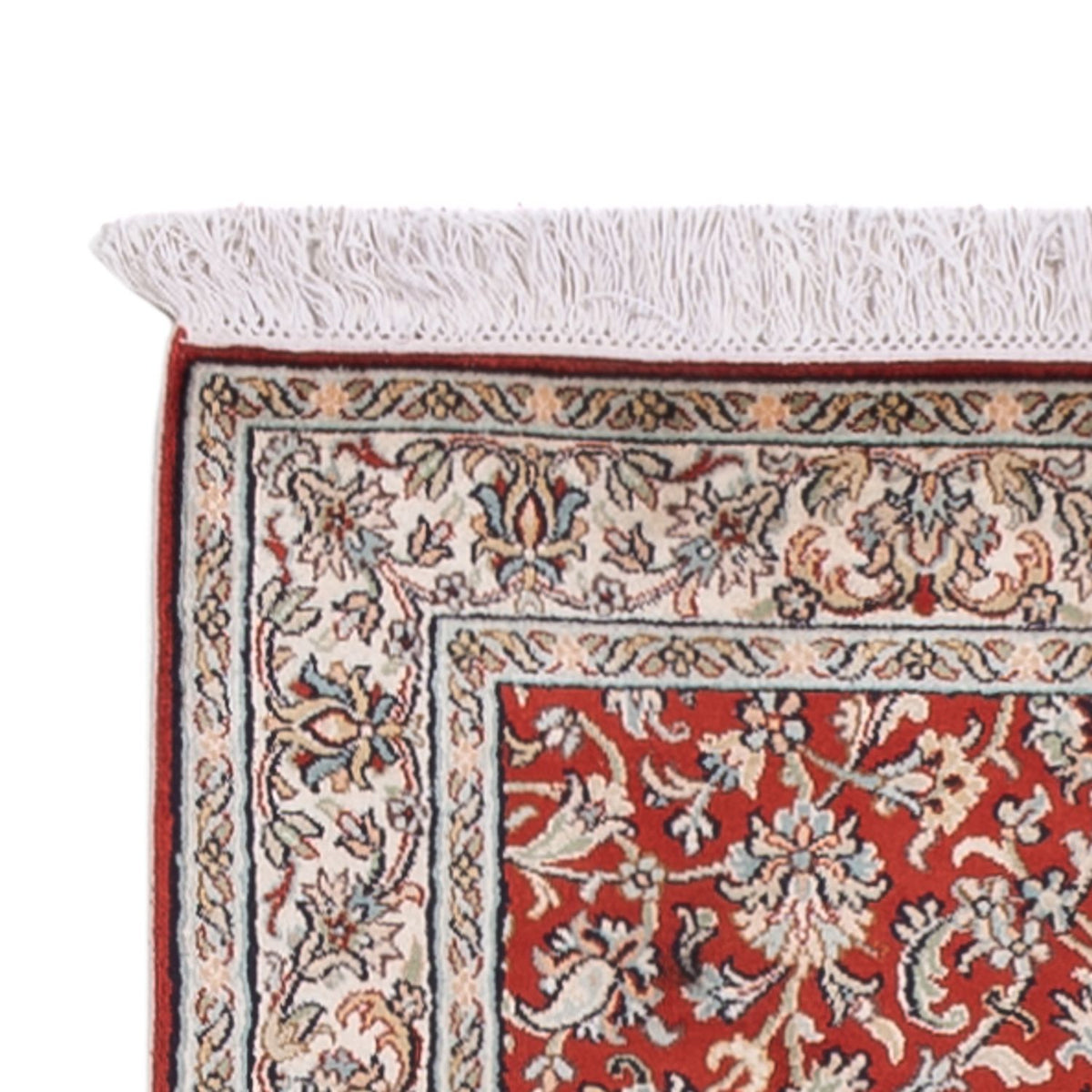 Runner Sidenmatta - Kashmir Silk - 363 x 79 cm - röd