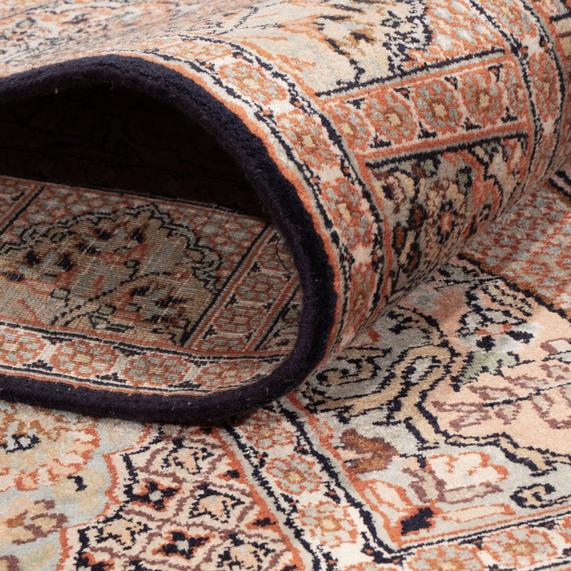 Runner Sidenmatta - Kashmir Silk - 236 x 80 cm - mörk beige