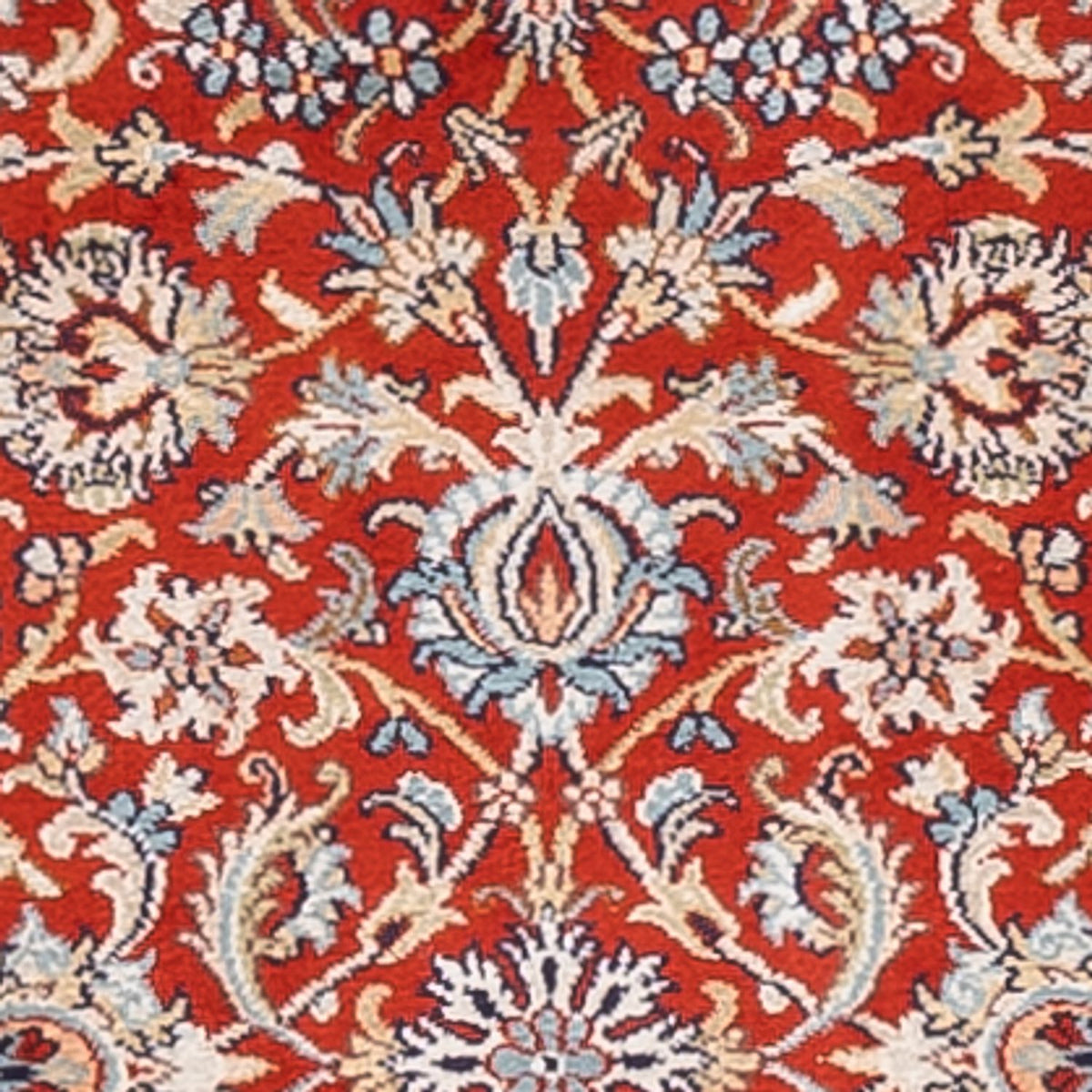 Runner Sidenmatta - Kashmir Silk - 241 x 76 cm - röd
