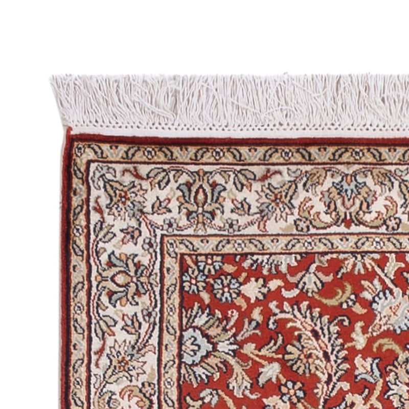Runner Sidenmatta - Kashmir Silk - 241 x 76 cm - röd