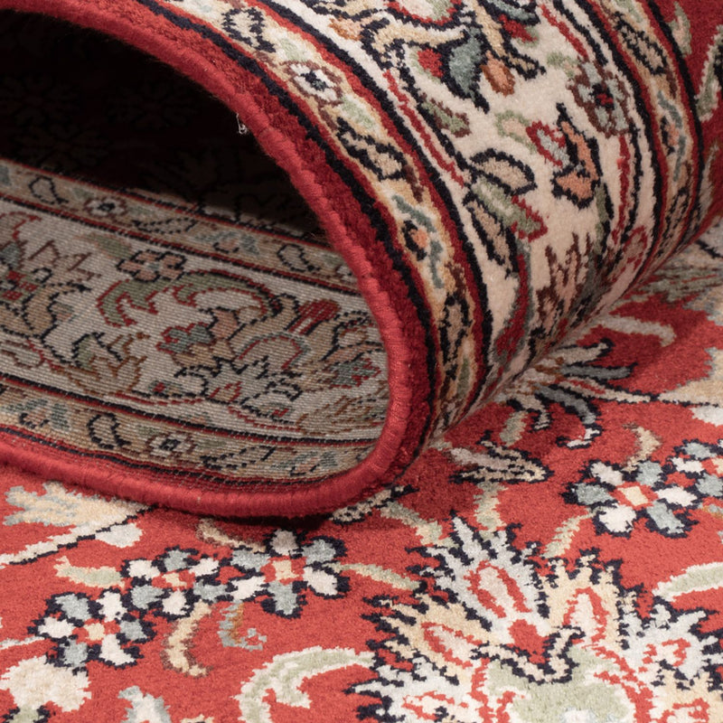 Runner Sidenmatta - Kashmir Silk - 241 x 76 cm - röd