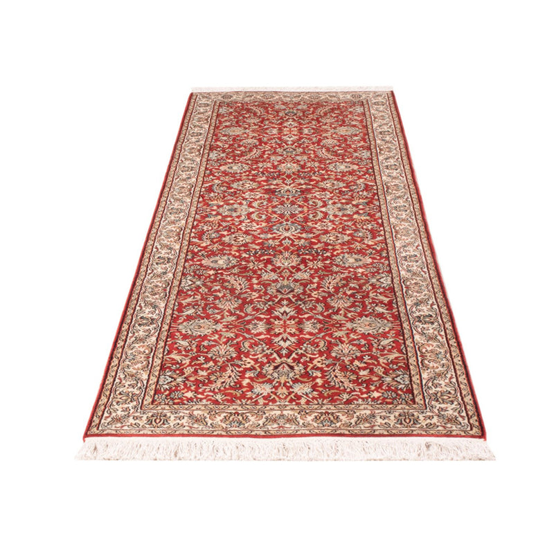 Runner Sidenmatta - Kashmir Silk - 241 x 76 cm - röd