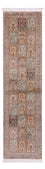 Runner Sidenmatta - Kashmir Silk - 304 x 79 cm - mörk beige