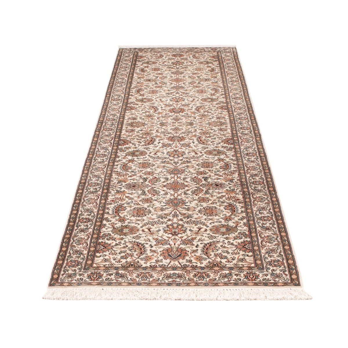 Runner Sidenmatta - Kashmir Silk - 308 x 80 cm - beige