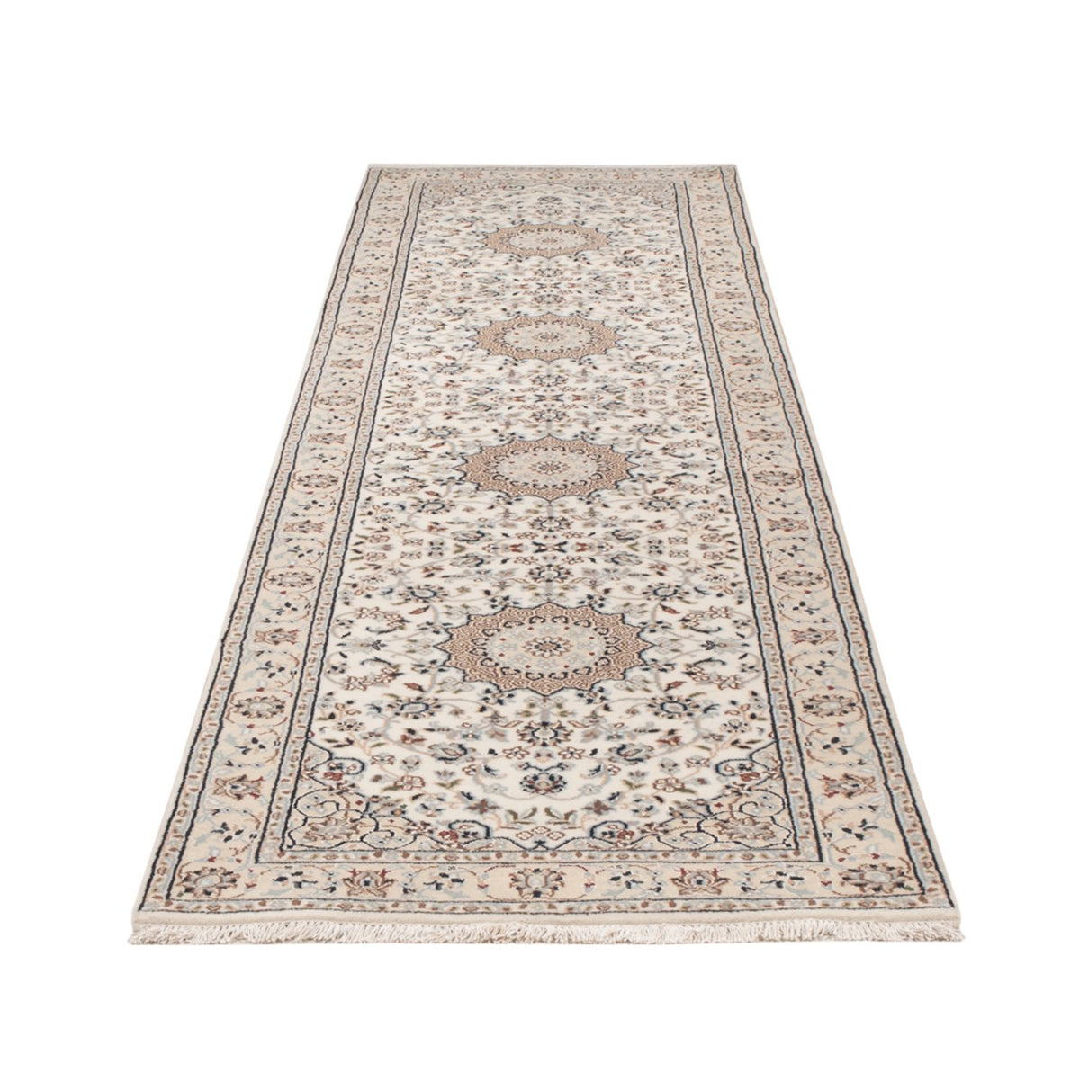 Runner Orientalisk matta - Nain - Indus - 307 x 80 cm - beige