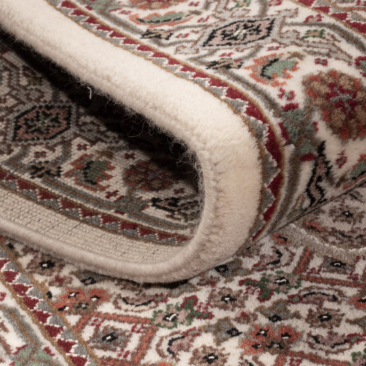 Runner Orientaliska mattor - Tabriz - 315 x 84 cm - mörk beige