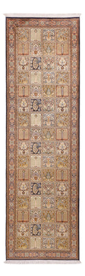 Runner Sidenmatta - Kashmir Silk - 280 x 77 cm - mörk beige