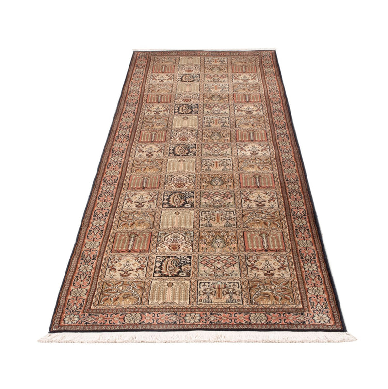 Runner Sidenmatta - Kashmir Silk - 280 x 77 cm - mörk beige