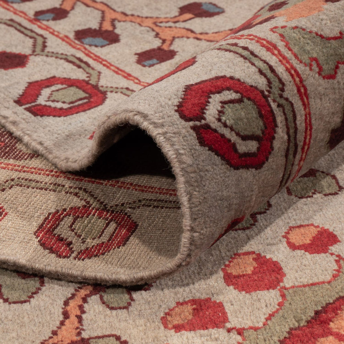 Designermatta - 380 x 271 cm - röd