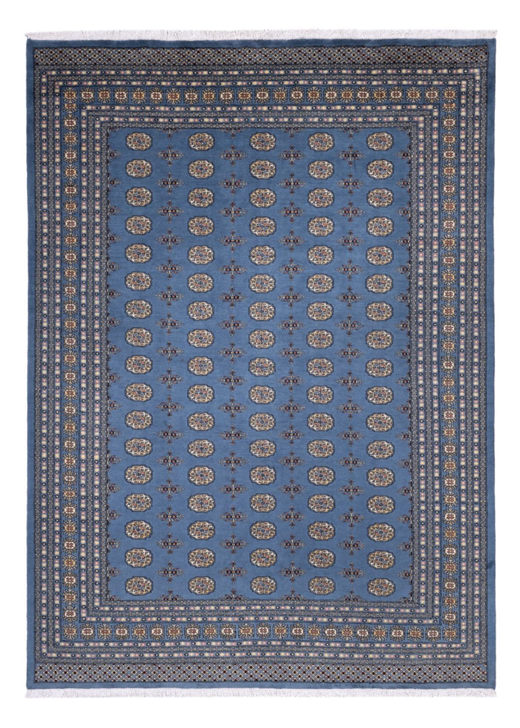 Afghansk matta - Bukhara - 344 x 248 cm - blå