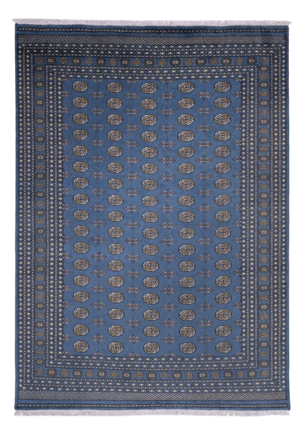 Afghansk matta - Bukhara - 341 x 240 cm - blå