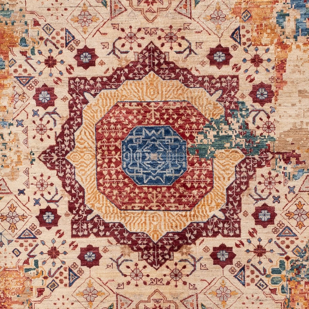 Designermatta - 335 x 246 cm - flerfärgad