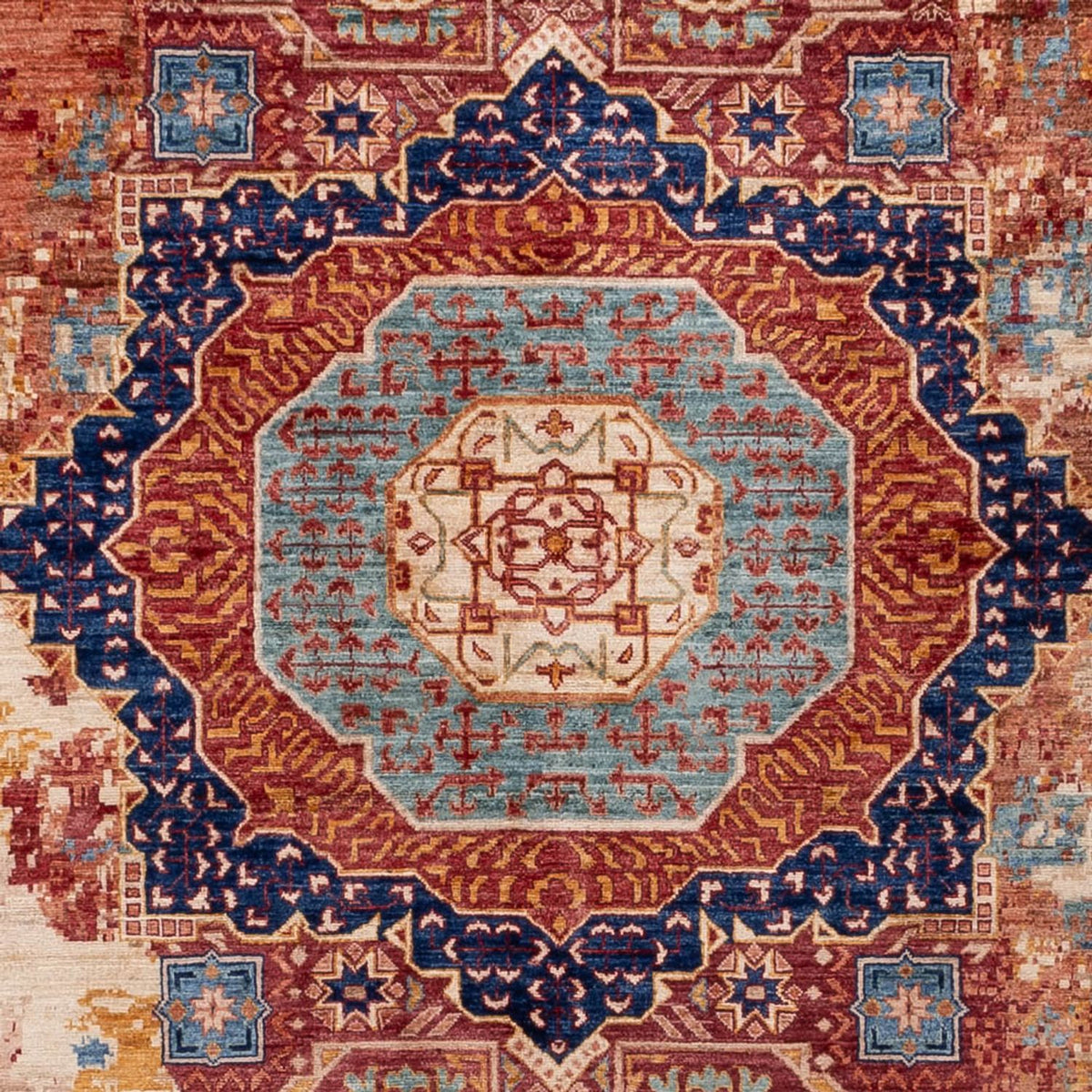 Designermatta - 340 x 253 cm - flerfärgad