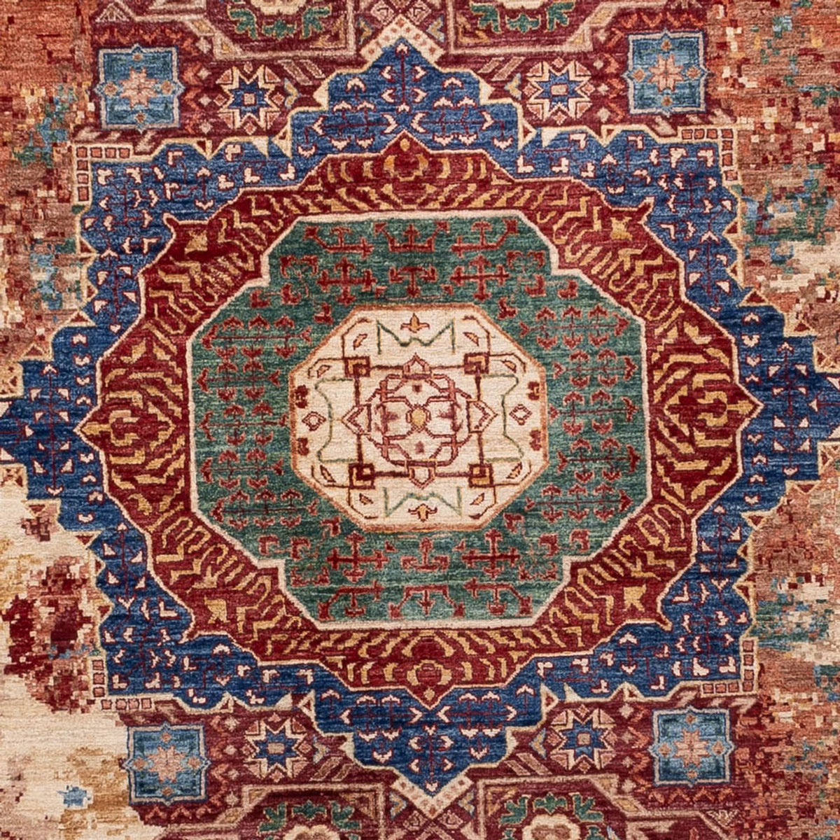 Designermatta - 340 x 248 cm - flerfärgad